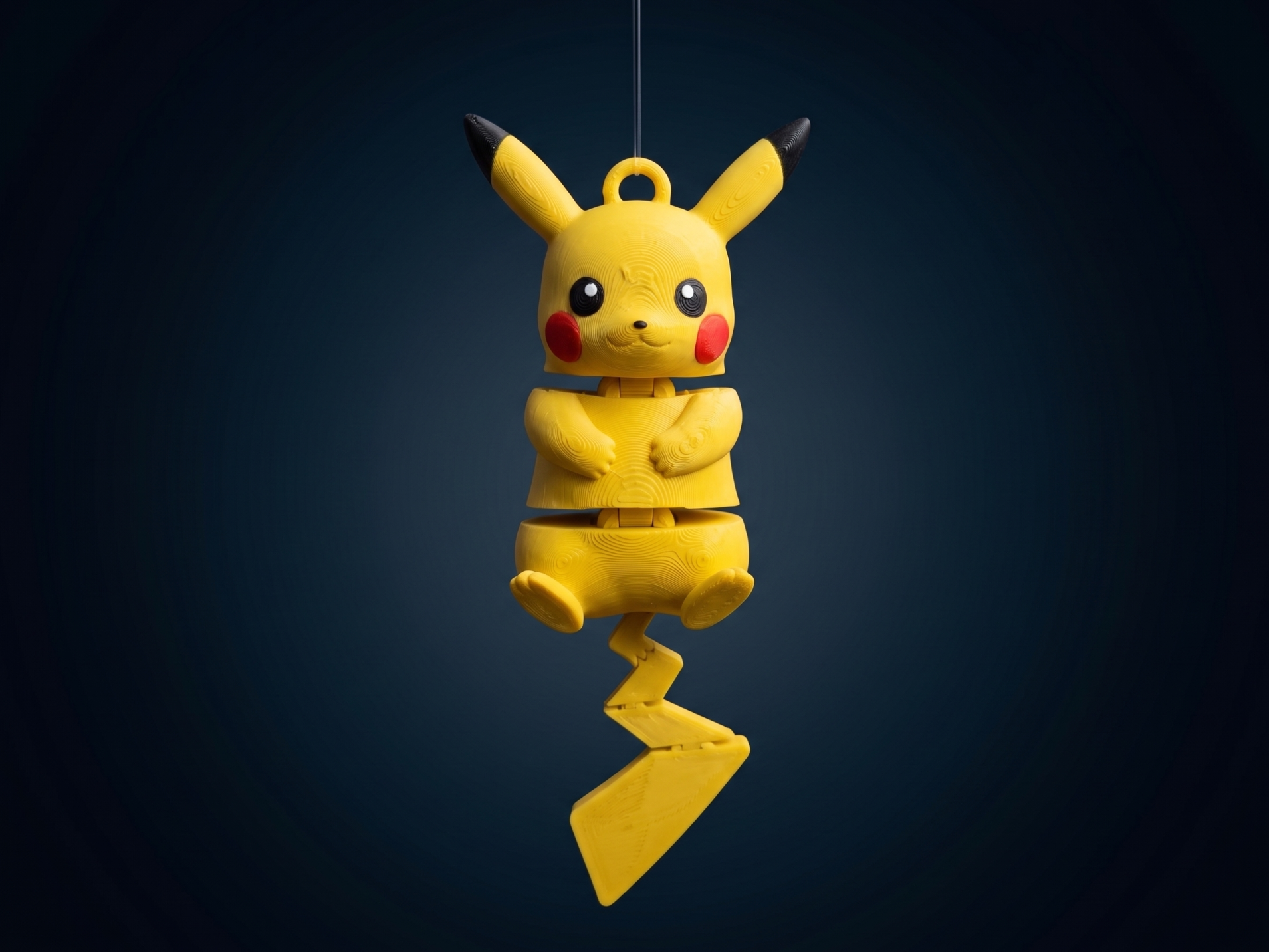 Articulated Pikachu Keychain AMS.