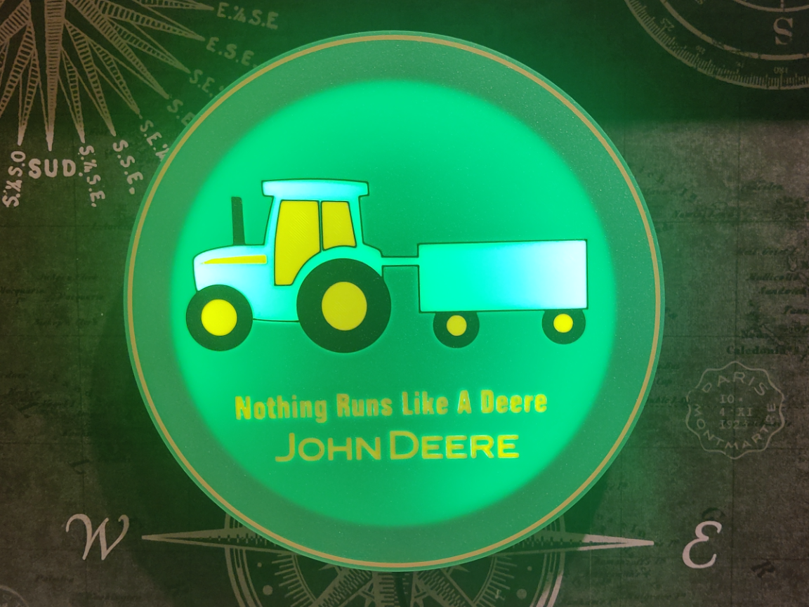 John Deere wall lamp