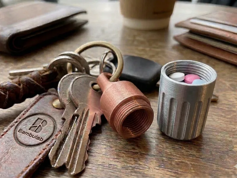 Keychain Pills Holder 2x