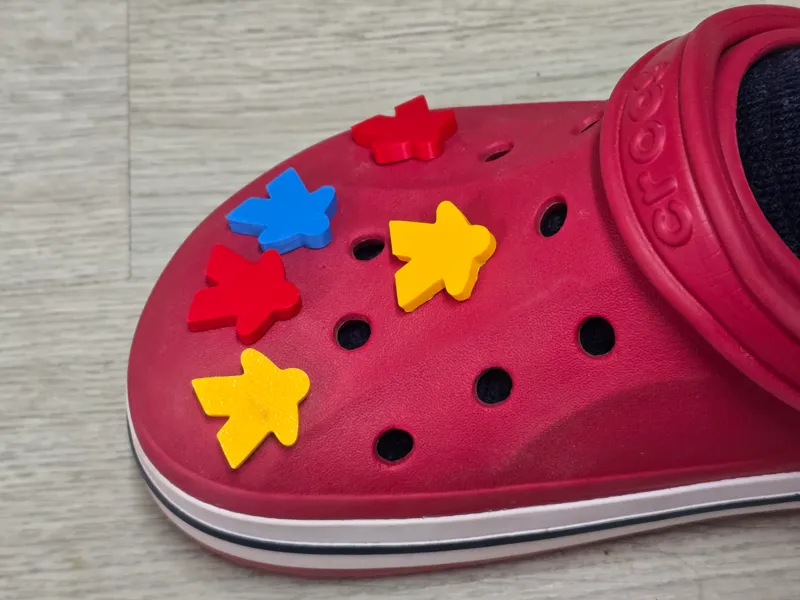 Meeple Charms Crocs Pin