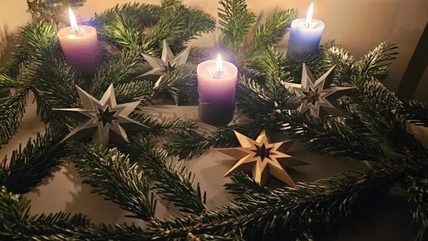 Étoile de Noël décorative