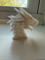 Tête de dragon mécanique low poly — photo 2