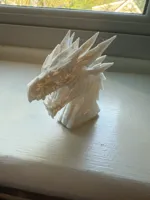 Tête de dragon mécanique low poly — photo 3