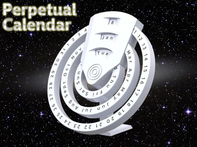 Perpetual desk Calendar