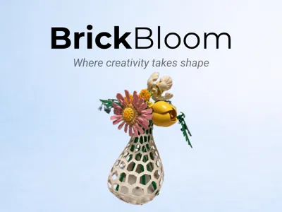 BrickBloom Vase