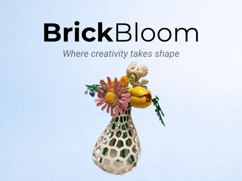 BrickBloom Vase