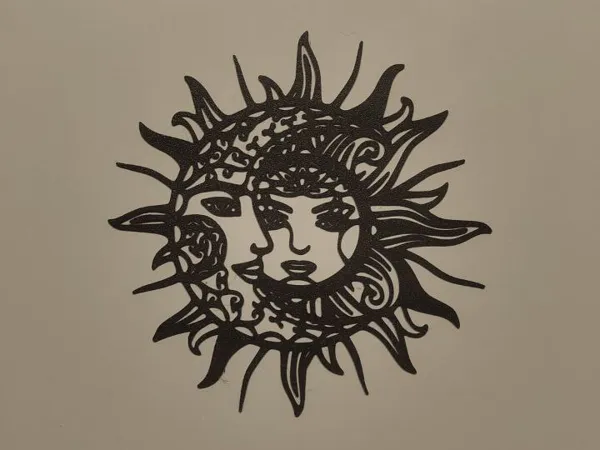 Décoration murale Lune et Soleil