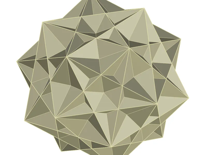 5 cubes, intersecting