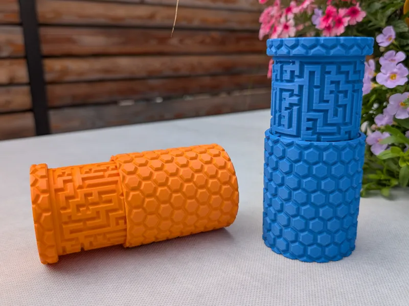 Maze Puzzle Box - Honeycomb design