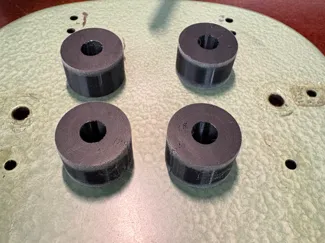 Johnson card shuffler rollers