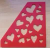 Wall with hearts pattern