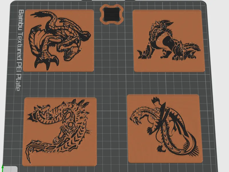 sottobicchieri monster hunter