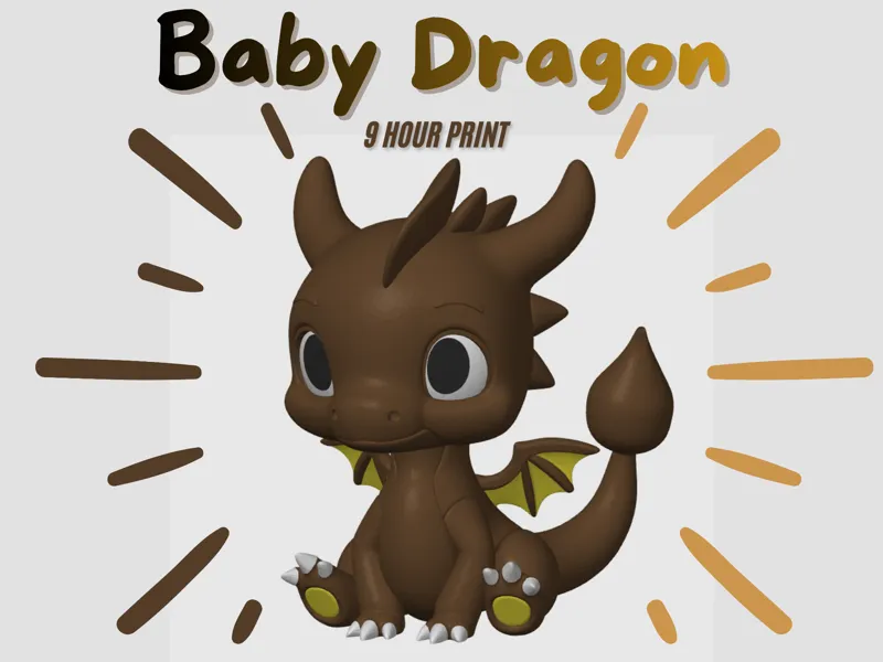 Charmander inspired sitting Baby Dragon - AMS