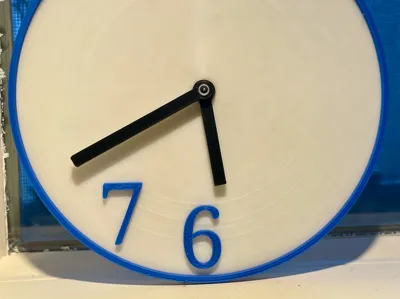 Multi-color six seven meme clock