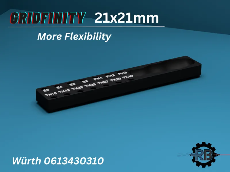 Gridfinity Holder for Würth 1/4″ Socket Driver