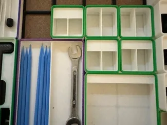 Gridfinity Bins with Dividers