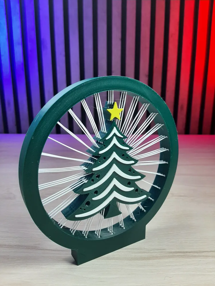 XMAS TREE STRING ART - Free 3D Print Model - MakerWorld