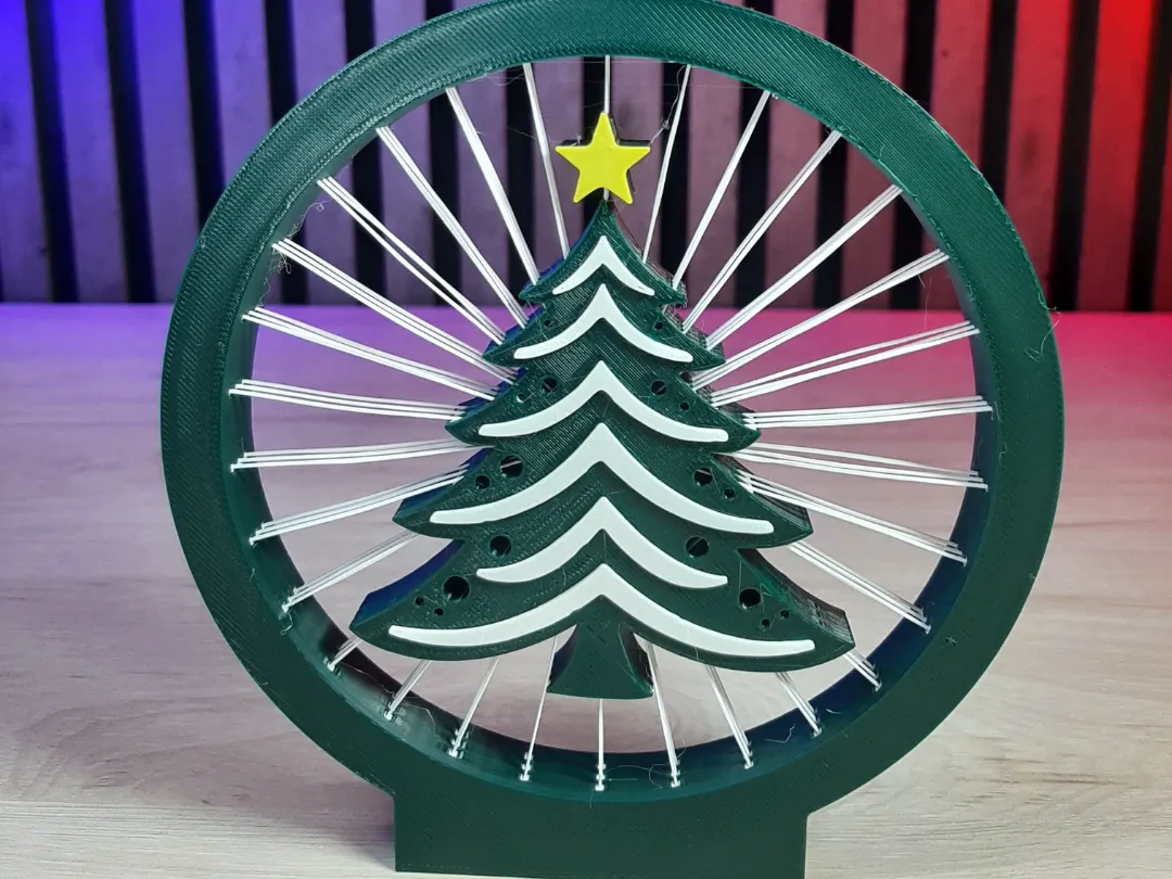 XMAS TREE STRING ART - Free 3D Print Model - MakerWorld