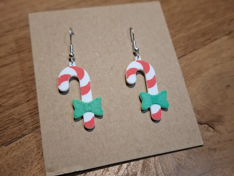 Candy Cane Earrings 