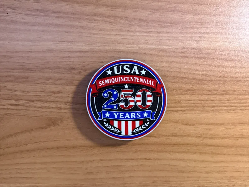 USA Semiquincentennial 250 Years Round Coaster