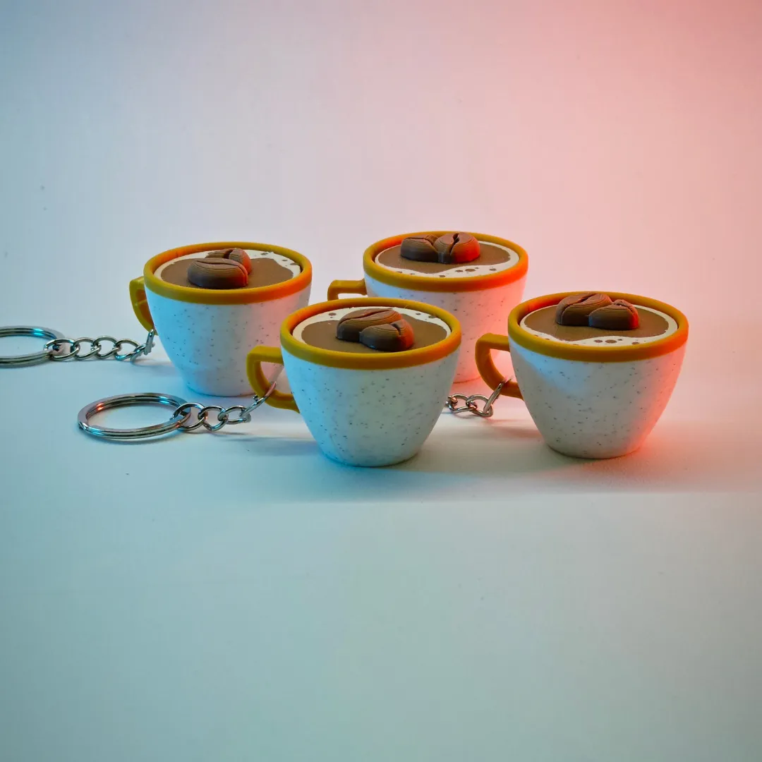 Coffee Cup Fidget Keychain view 2