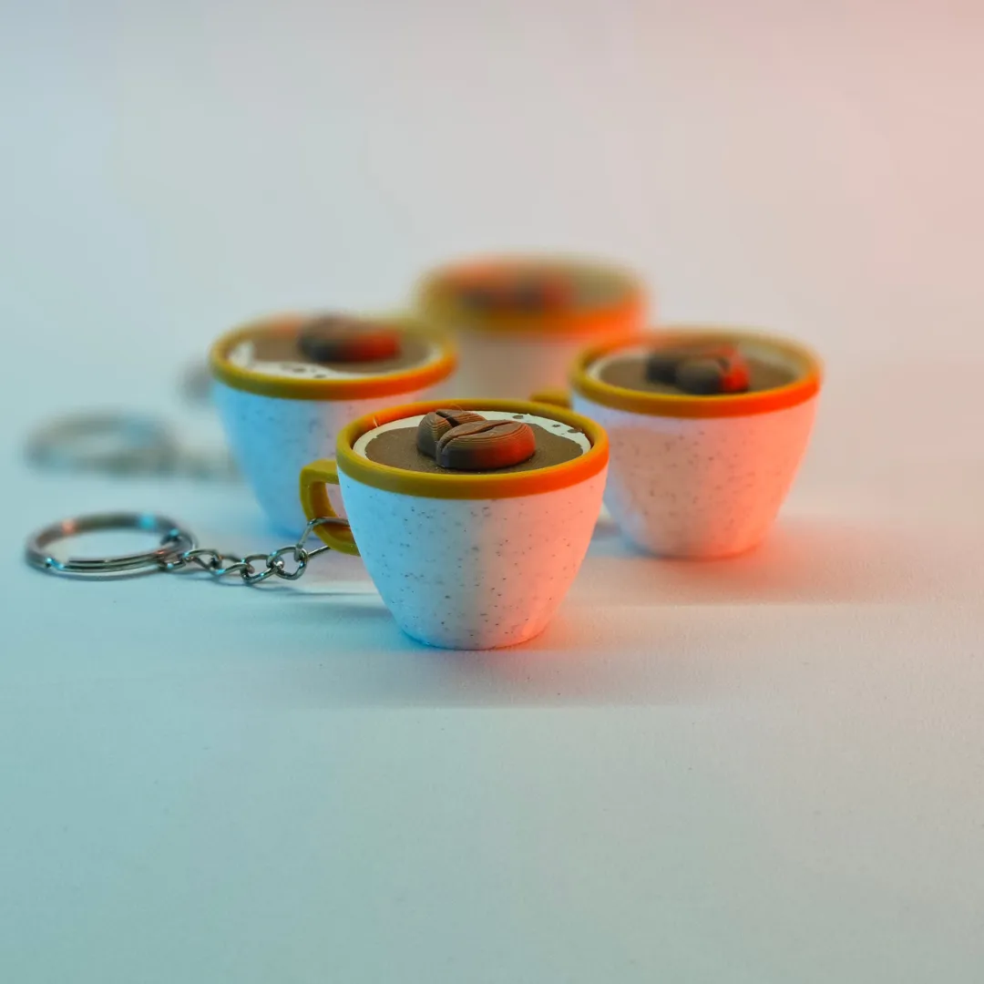 Coffee Cup Fidget Keychain view 3