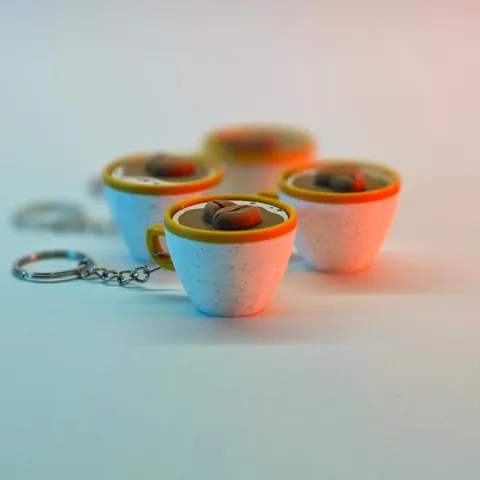 Coffee Cup Fidget Keychain view 3