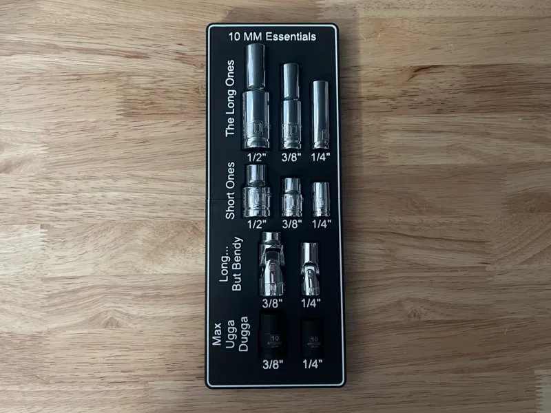 Harbor Freight 10 MM Essential Socket Holder
