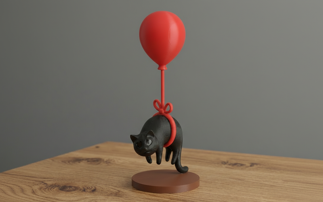 Miniatura 7 do modelo 3D The Floating Cat