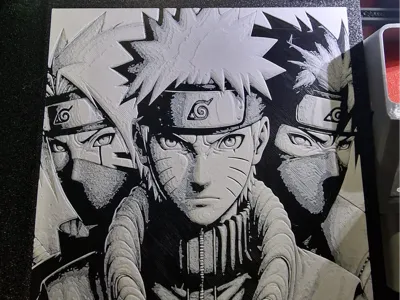 Black&White Naruto Hueforge