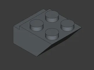 Brick Minifigure Support for display plates