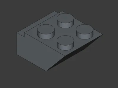 Brick Minifigure Support for display plates