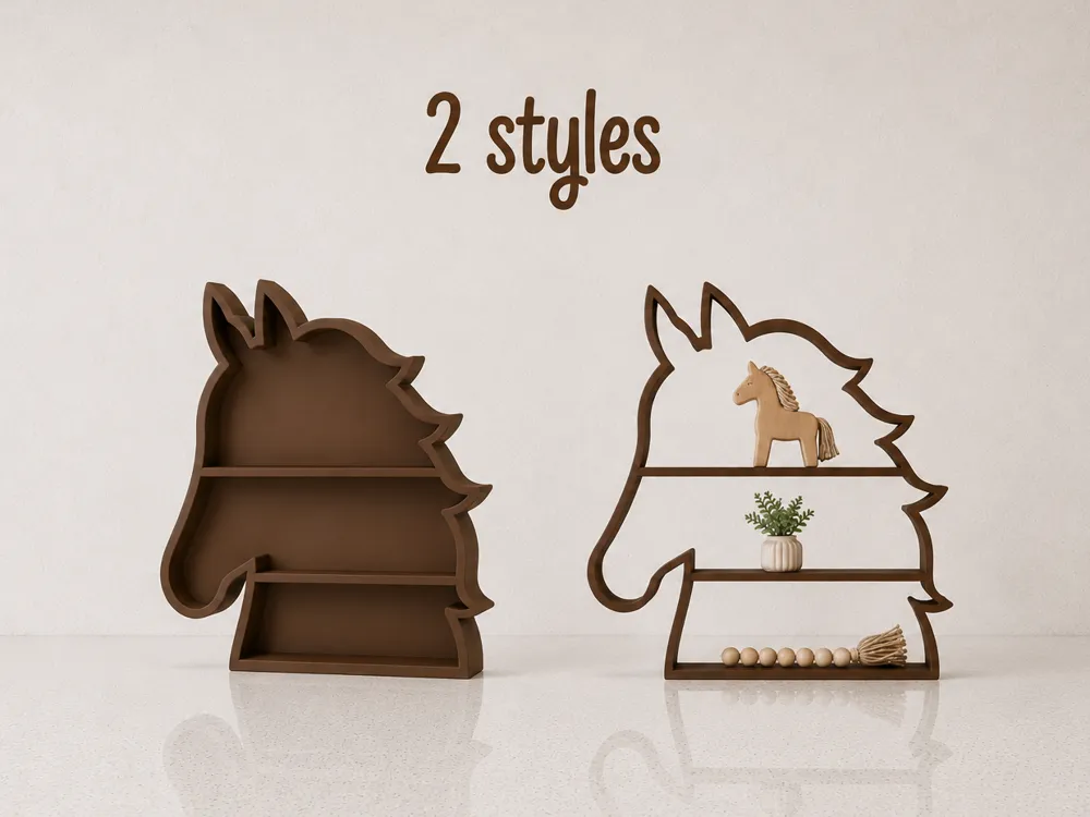 Estante o repisa: Horse Shelf | Horse Decor & Tabletop Display Shelf. Referencia del modelo original.