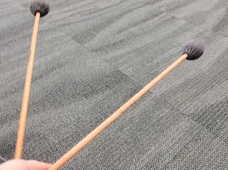 Four marimba mallet holder for small hands