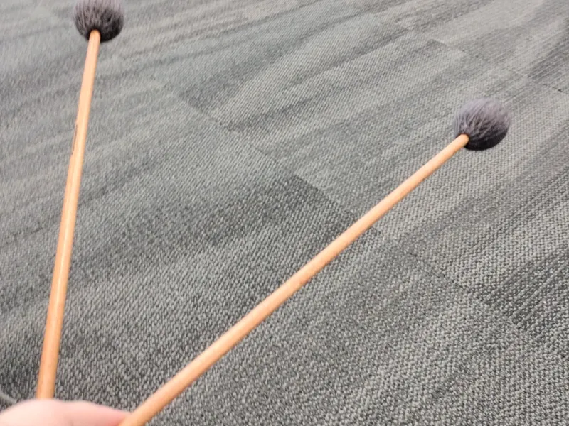 Four marimba mallet holder for small hands
