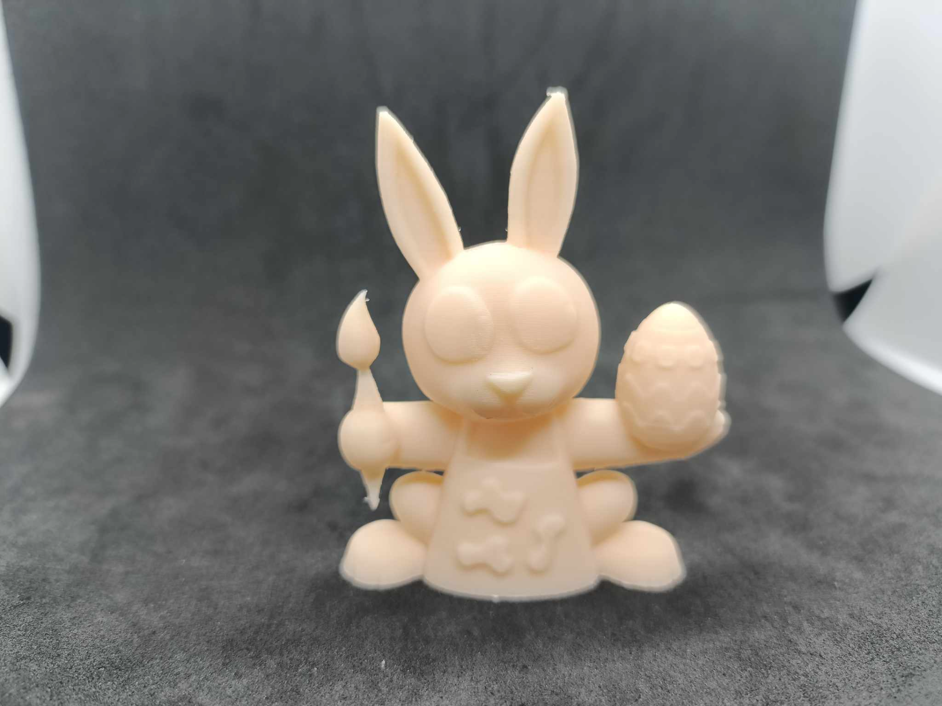 Bunny Painting an Egg for Easter Fanart Inspired