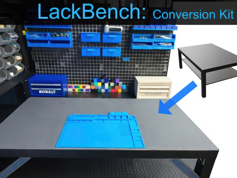 LackBench: Ikea Lack Coffee Table Conversion Kit