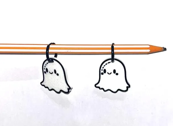 Ghost earring view 3