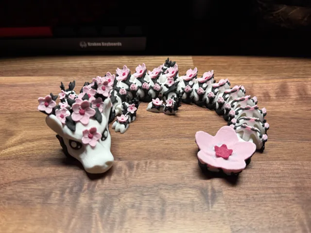 Blossom Articulated Dragon - By Vixvvo3D