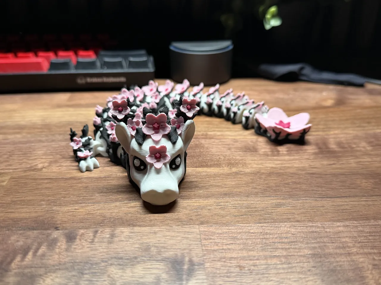 Blossom Articulated Dragon - By Vixvvo3D view 3