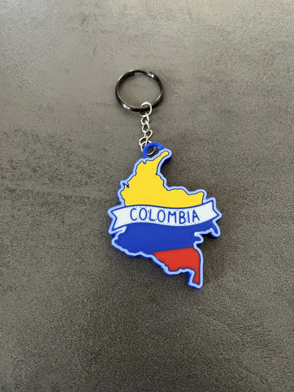 Colombia keychain - Free 3D Print Model - MakerWorld