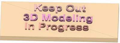 3D modeling sign
