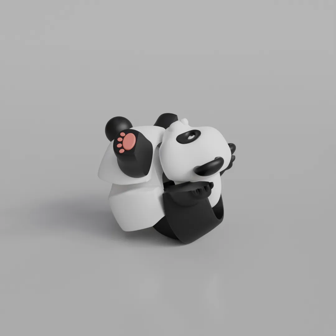 Panda - Articulated Figure Keychain view 4