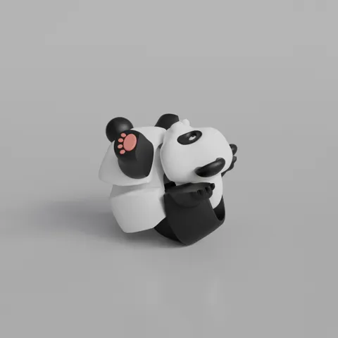 Panda - Articulated Figure Keychain view 4
