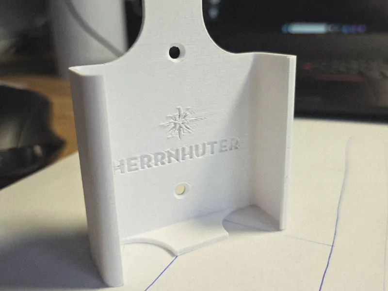 Halter für die Herrnhuter Batteriebox, mit Logo