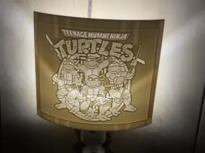 Ninja Turtles lithophane nightlight 17mm
