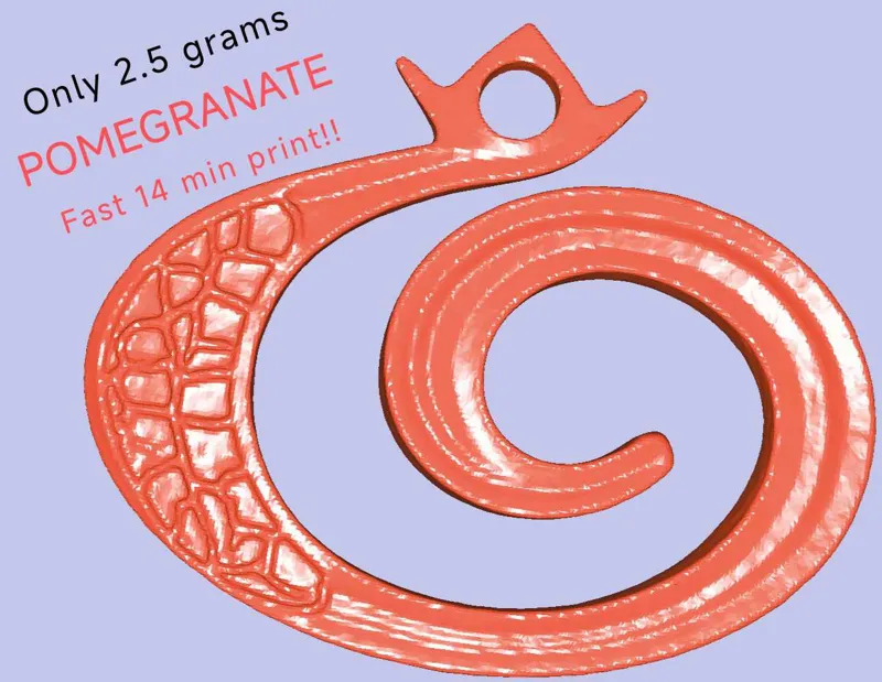 (2.5 gr) Pomegranate Keychain, Charm