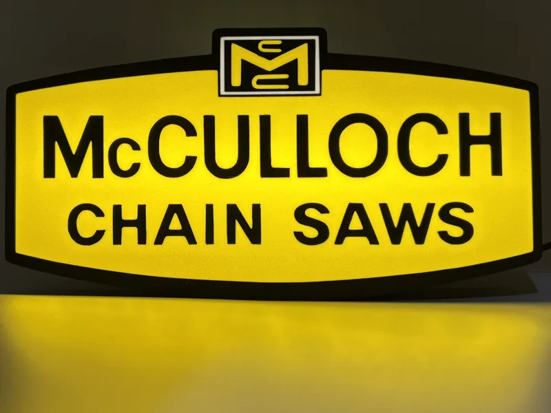 McCullough Chainsaw Sign