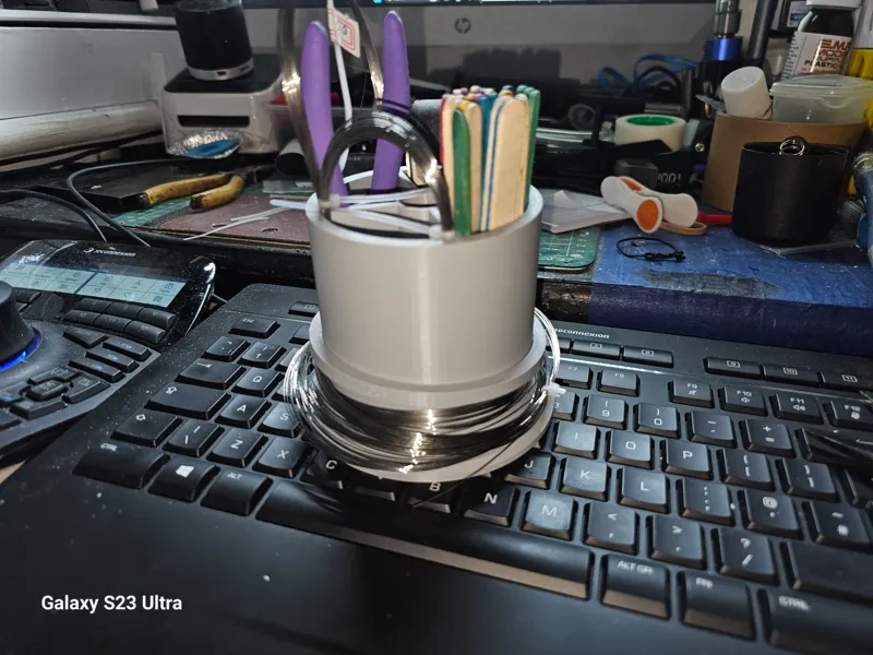 piano wire/tool holder