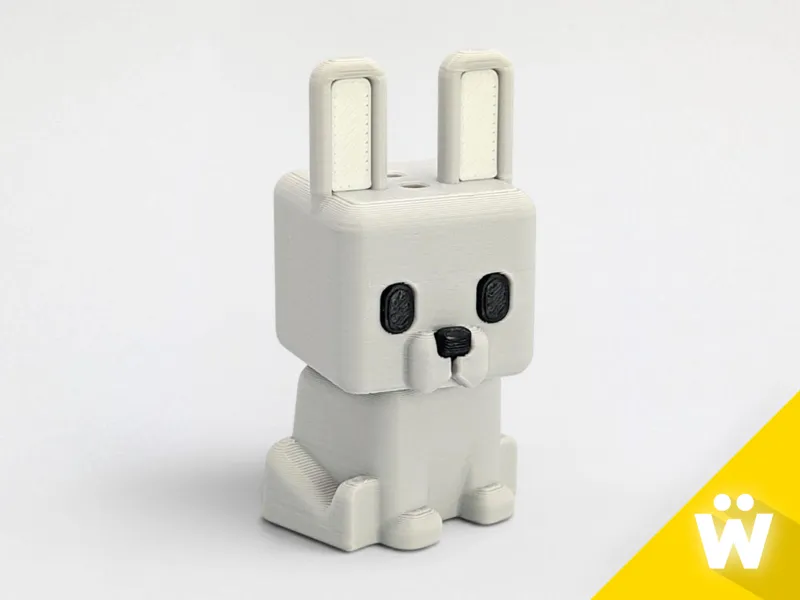 Cubic Bunny | CubicPets #003 | Keychain